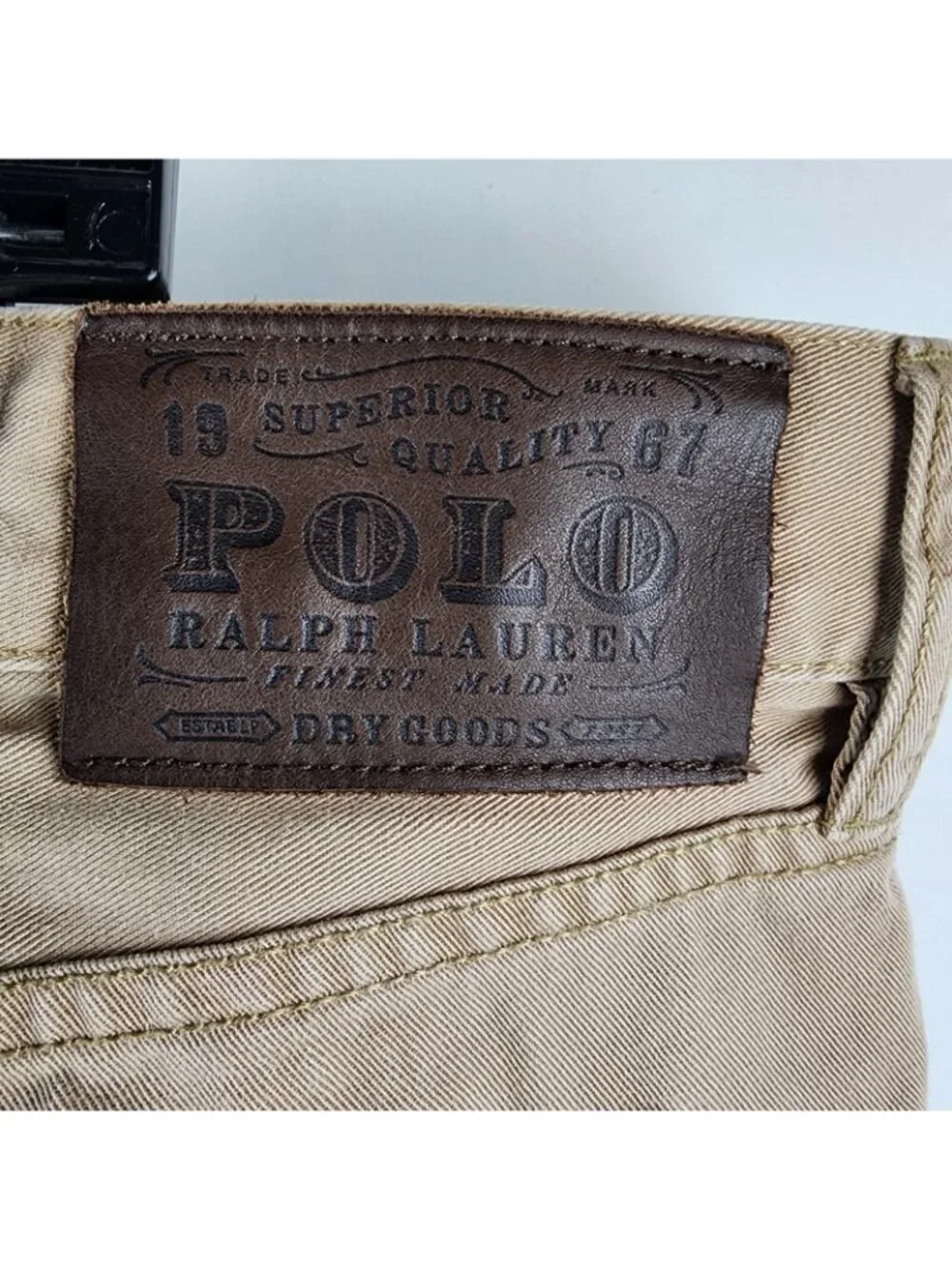 Polo Ralph Lauren Mens 40x32 Chino Straight Tan Pants